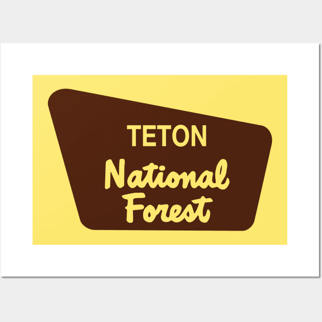 Teton National Forest Wall Art by nylebuss